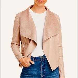 Bagatelle NEW NWOT Pink Vegan Leather & Suede Open Front S